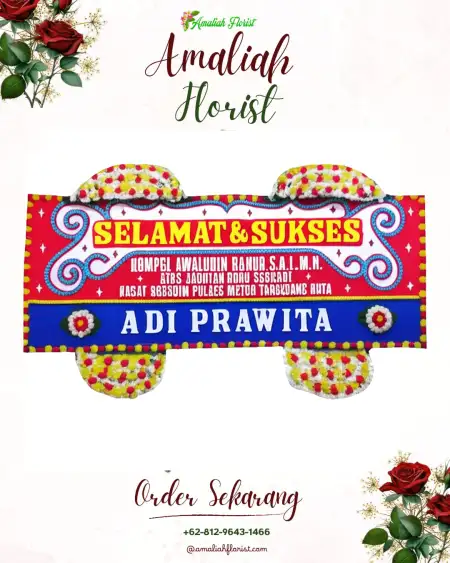 Papan Bunga Ucapan Selamat Olibu