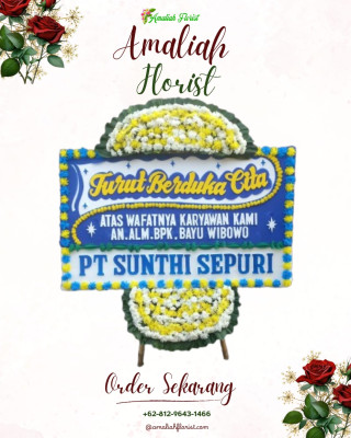 Papan Bunga Duka di Olibu